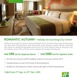 CNY588 Romantic Autumn At Holiday Inn Kunming City Center Room Exclusive Available For All Holidays